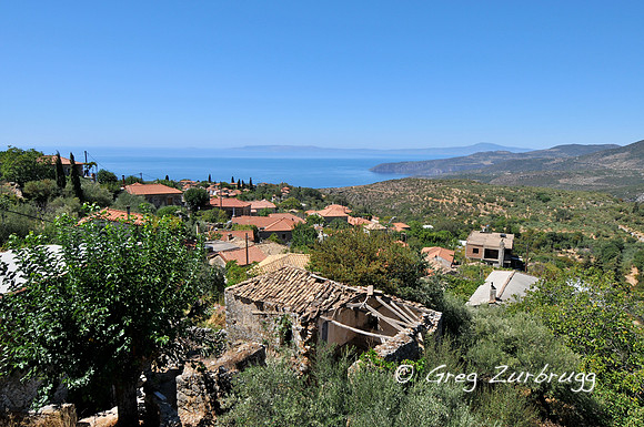 View from a Taverna in Exochori.