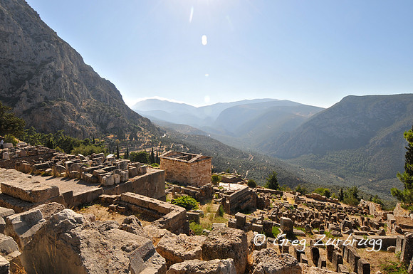 The ruins of the Sanctuary of Apollo