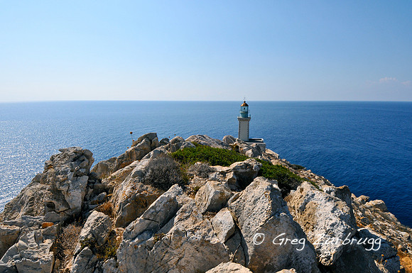 The lighthouse at the end of the Mani peninsula