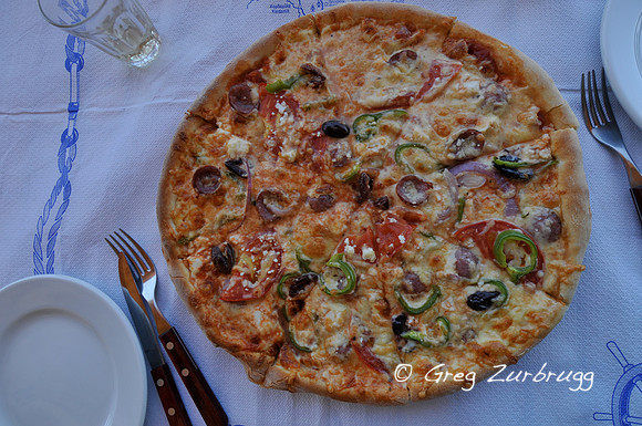 Exochori pizza.