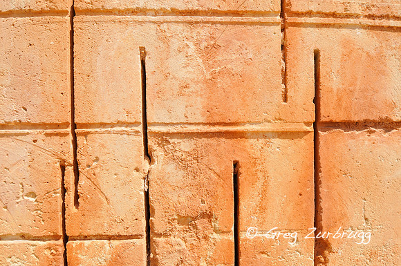 Cuttings in the hillside where they make stone blocks near Proastio.